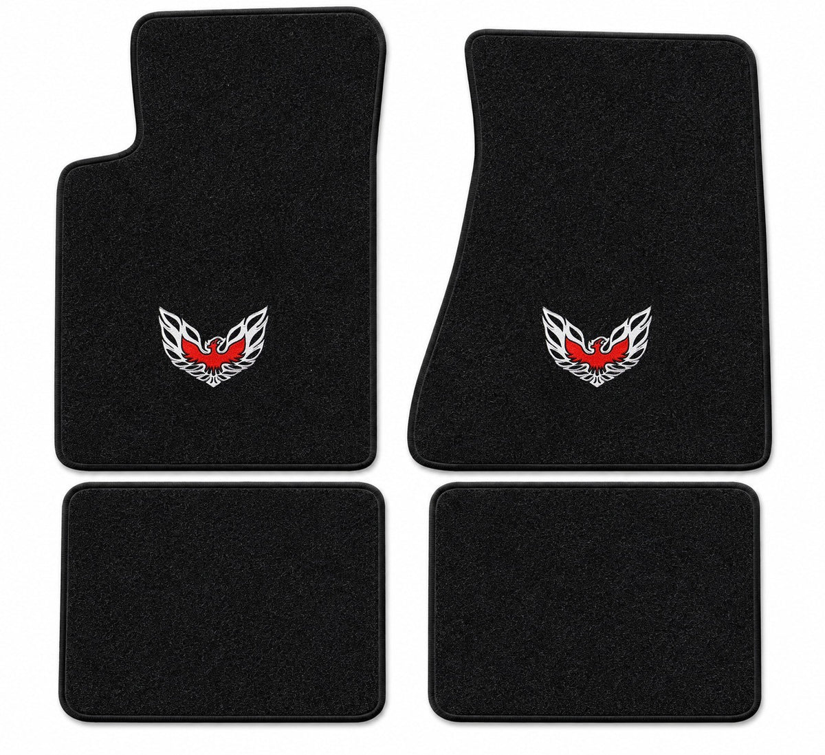 1982-84 Pontiac Firebird Trans Am Molded Floor Mats with Embroidered Logo Choices - 4-Piece - product details image 10