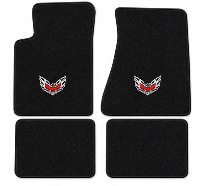 1982-84 Pontiac Firebird Trans Am Molded Floor Mats with Embroidered Logo Choices - 4-Piece - product details image 10
