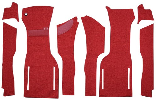 1964 Chevrolet Corvette Front No Pad Loop Replacement Carpet Kit - 8-Piece - product details image 2