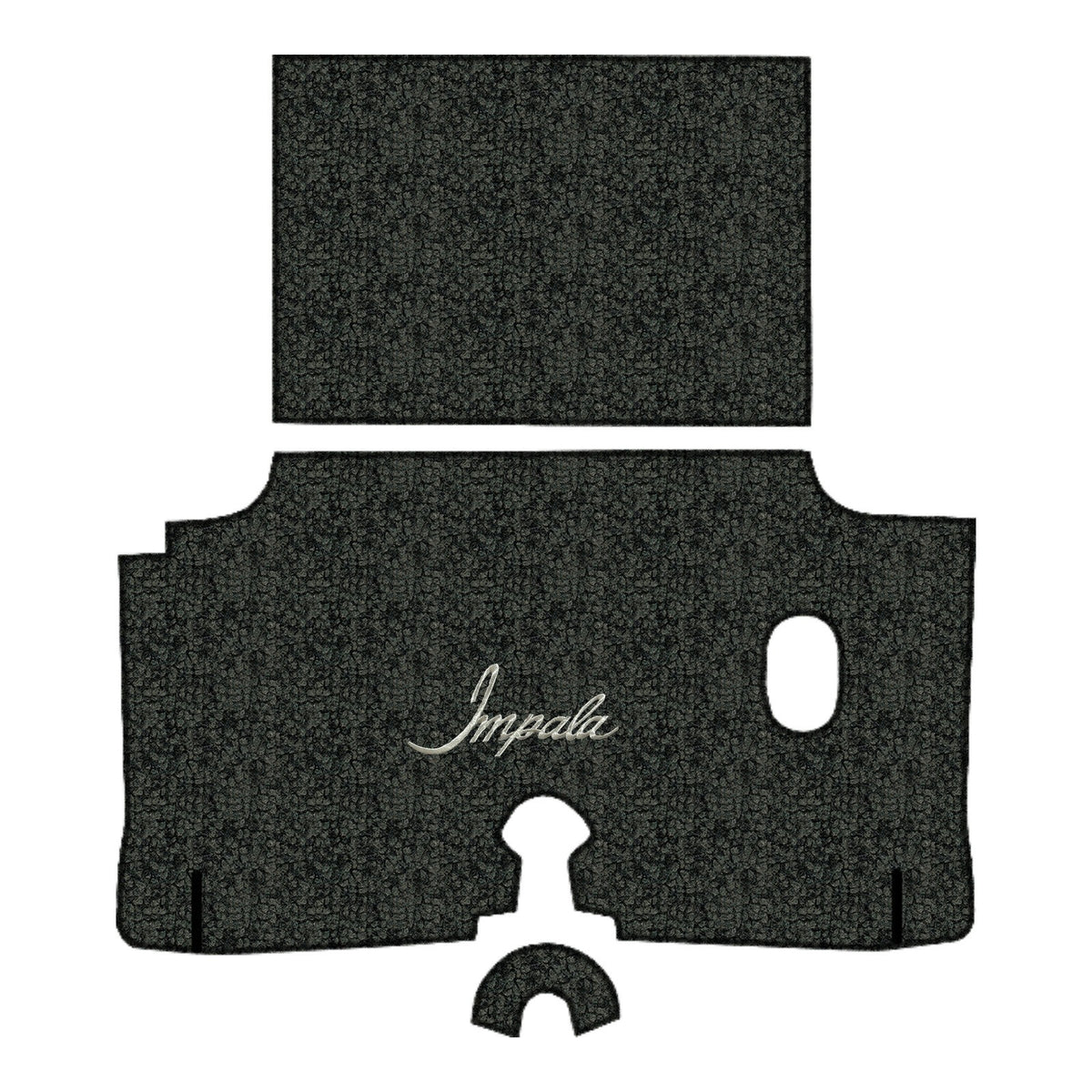 1960 Chevy Impala Tuxedo Replacement Trunk Mat in Carpet with Pad - 3-Piece - product details image 12