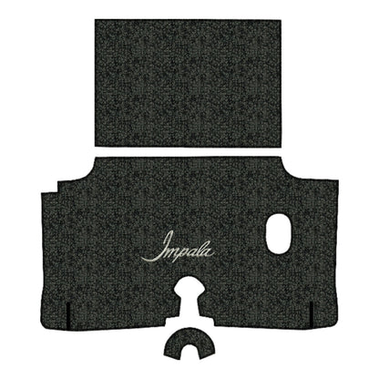 1960 Chevy Impala Tuxedo Replacement Trunk Mat in Carpet with Pad - 3-Piece - product details image 12