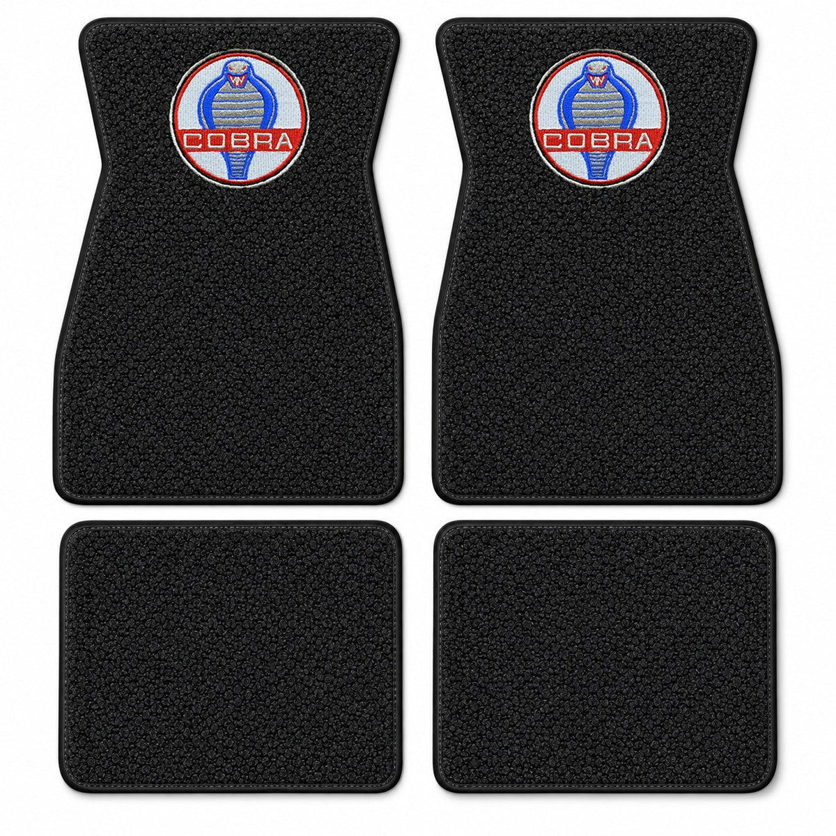 1964-1968 Ford Mustang Loop Floor Mats with Embroidered Logo Choices - 4-Piece - product details image 20