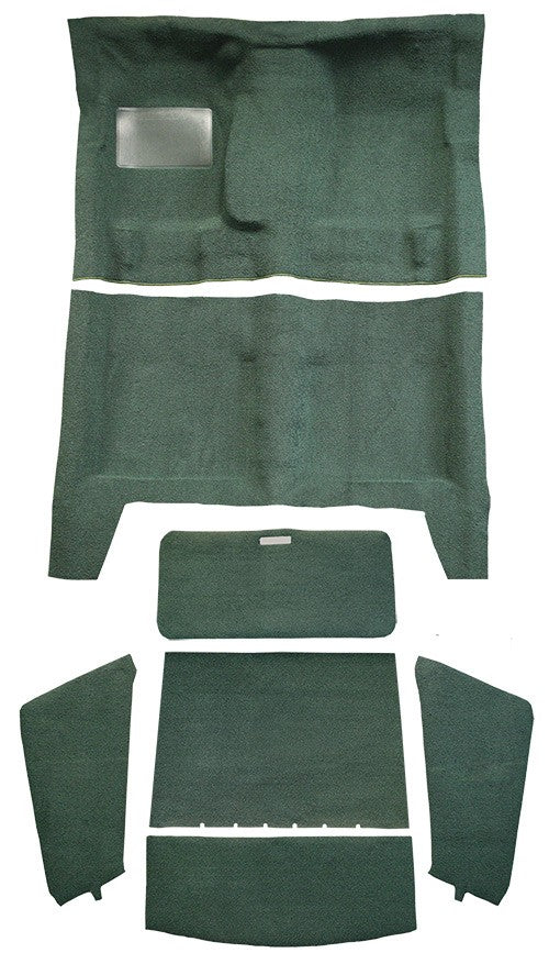 1967-1969 Plymouth Barracuda FB 4spd Complete w/o Console Strip Loop Replacement Carpet Kit - 7-Piece - product details image