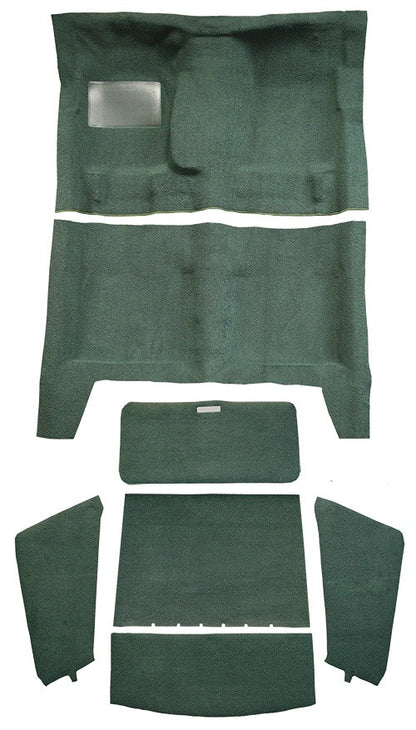 1967-1969 Plymouth Barracuda FB 4spd Complete w/o Console Strip Loop Replacement Carpet Kit - 7-Piece - product details image