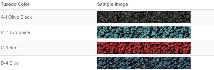 1959 C1 Corvette Complete Carpet Set Foam Tuxedo Loop