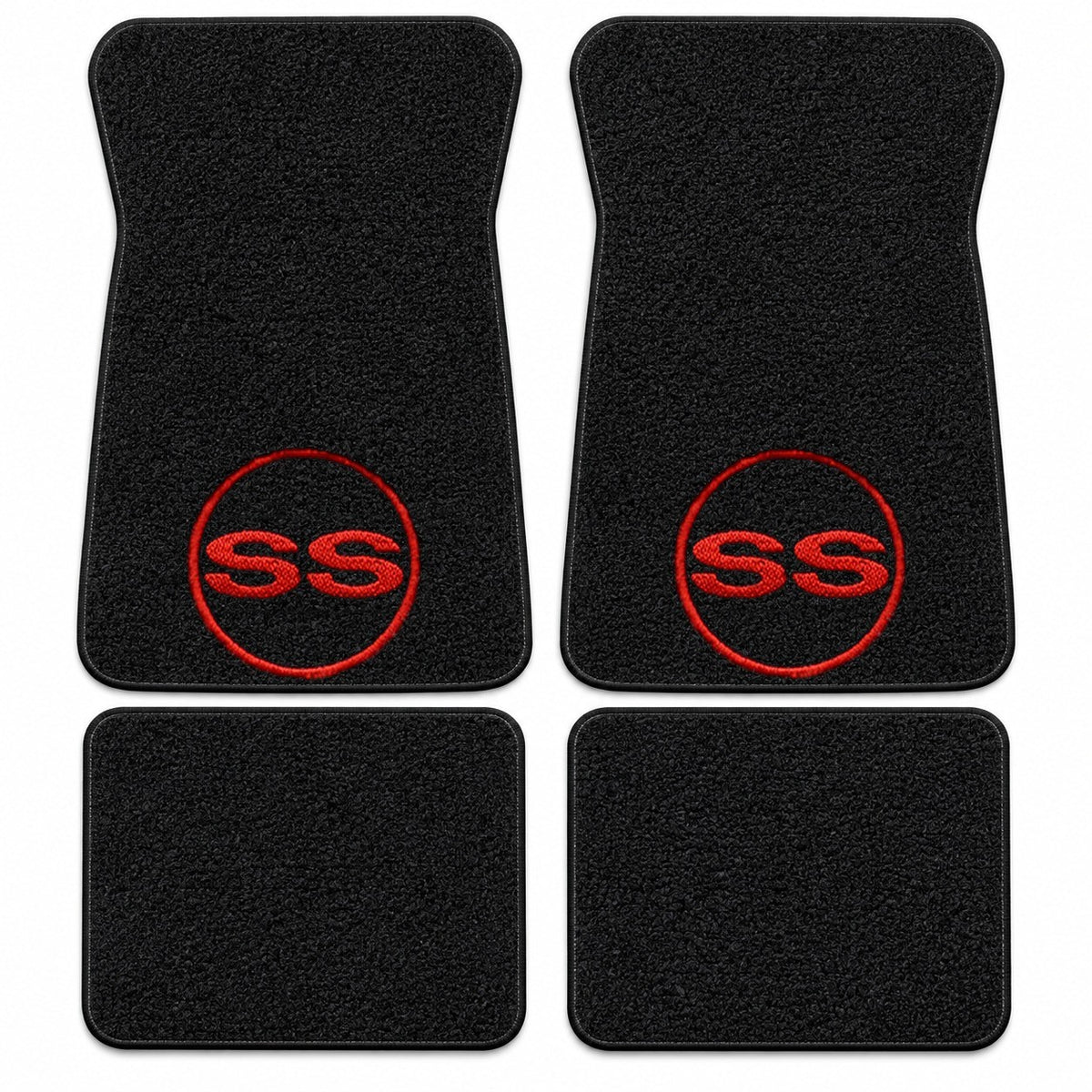 1971-1973 Chevy Impala Loop Floor Mats with Embroidered Logo Choices - 4-Piece - product details image 17