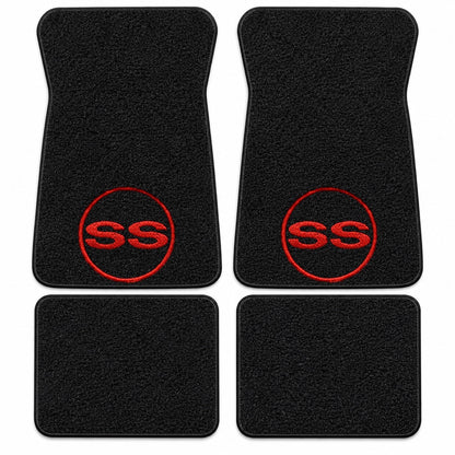 1971-1973 Chevy Impala Loop Floor Mats with Embroidered Logo Choices - 4-Piece - product details image 17