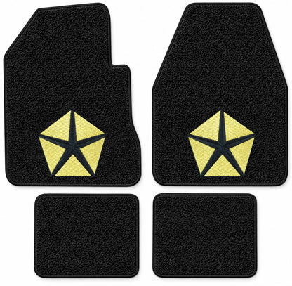 1971-1973 Dodge Charger 4spd Loop Floor Mats with Embroidered Logo Choices - 4-Piece - product details image 13