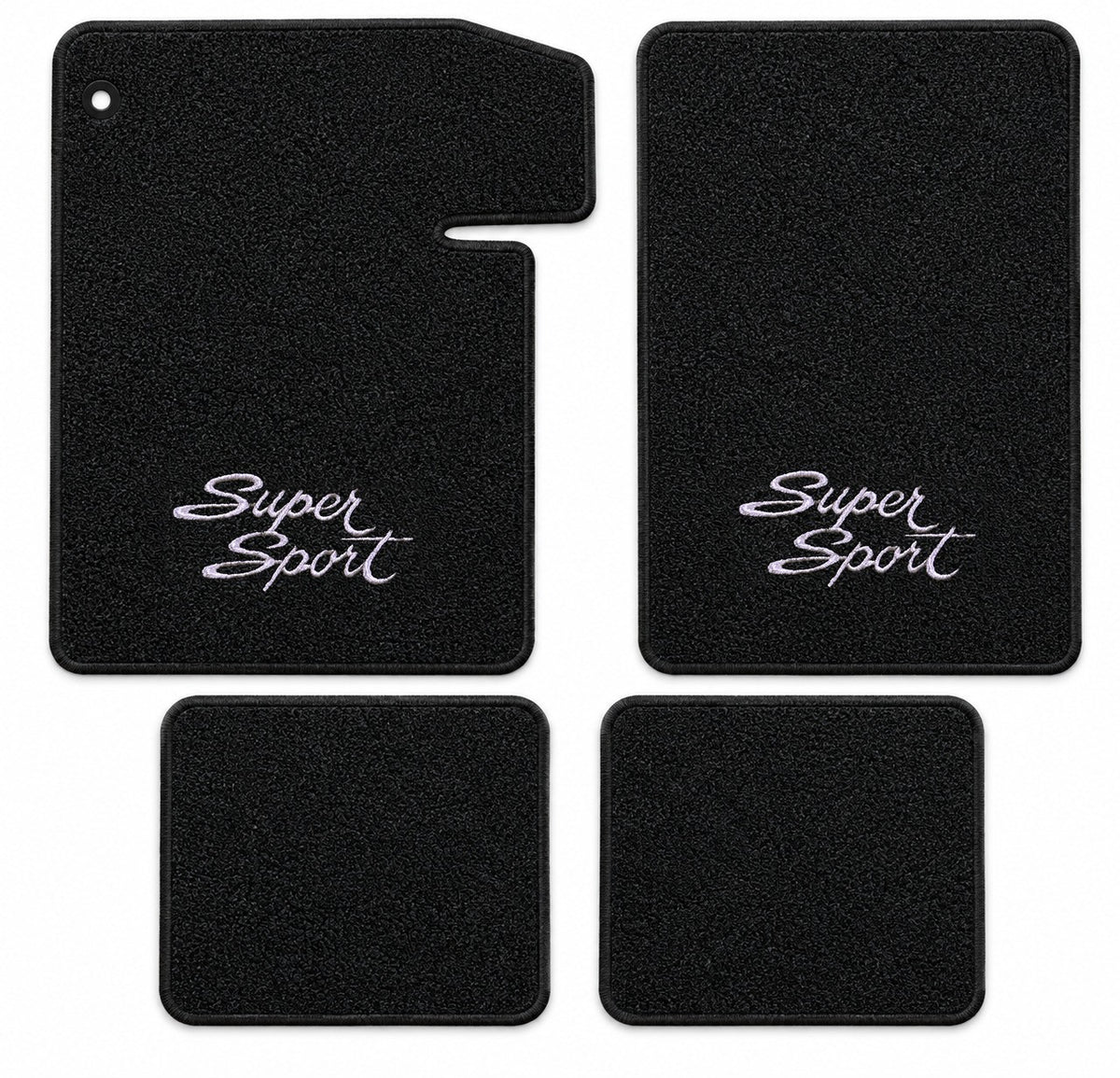 1964-1967 Chevy Chevelle Loop Floor Mats with Embroidered Logo Choices - 4-Piece - product details image 23
