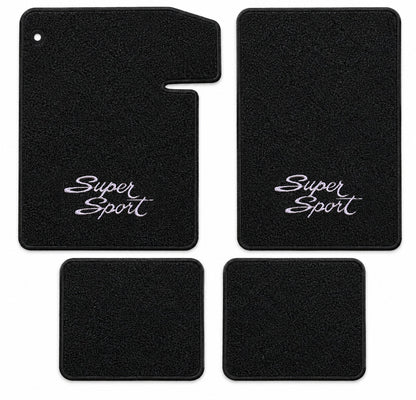 1964-1967 Chevy Chevelle Loop Floor Mats with Embroidered Logo Choices - 4-Piece - product details image 23