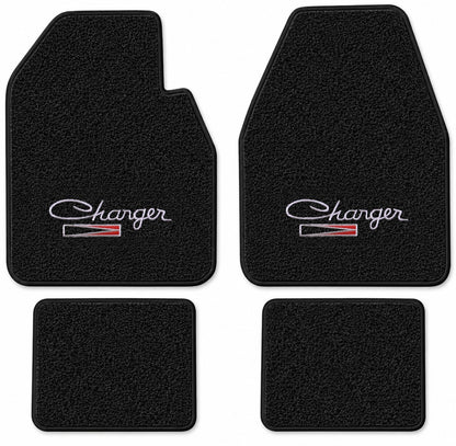 1966-1970 Dodge Charger Auto Loop Floor Mats with Embroidered Logo Choices - 4-Piece - product details image 15