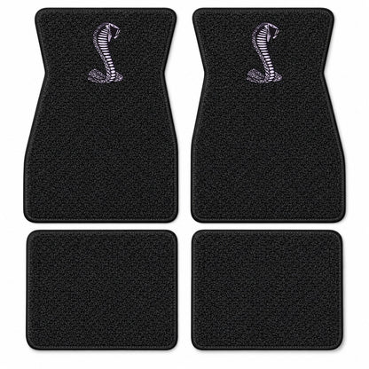 1964-1968 Ford Mustang Loop Floor Mats with Embroidered Logo Choices - 4-Piece - product details image 19