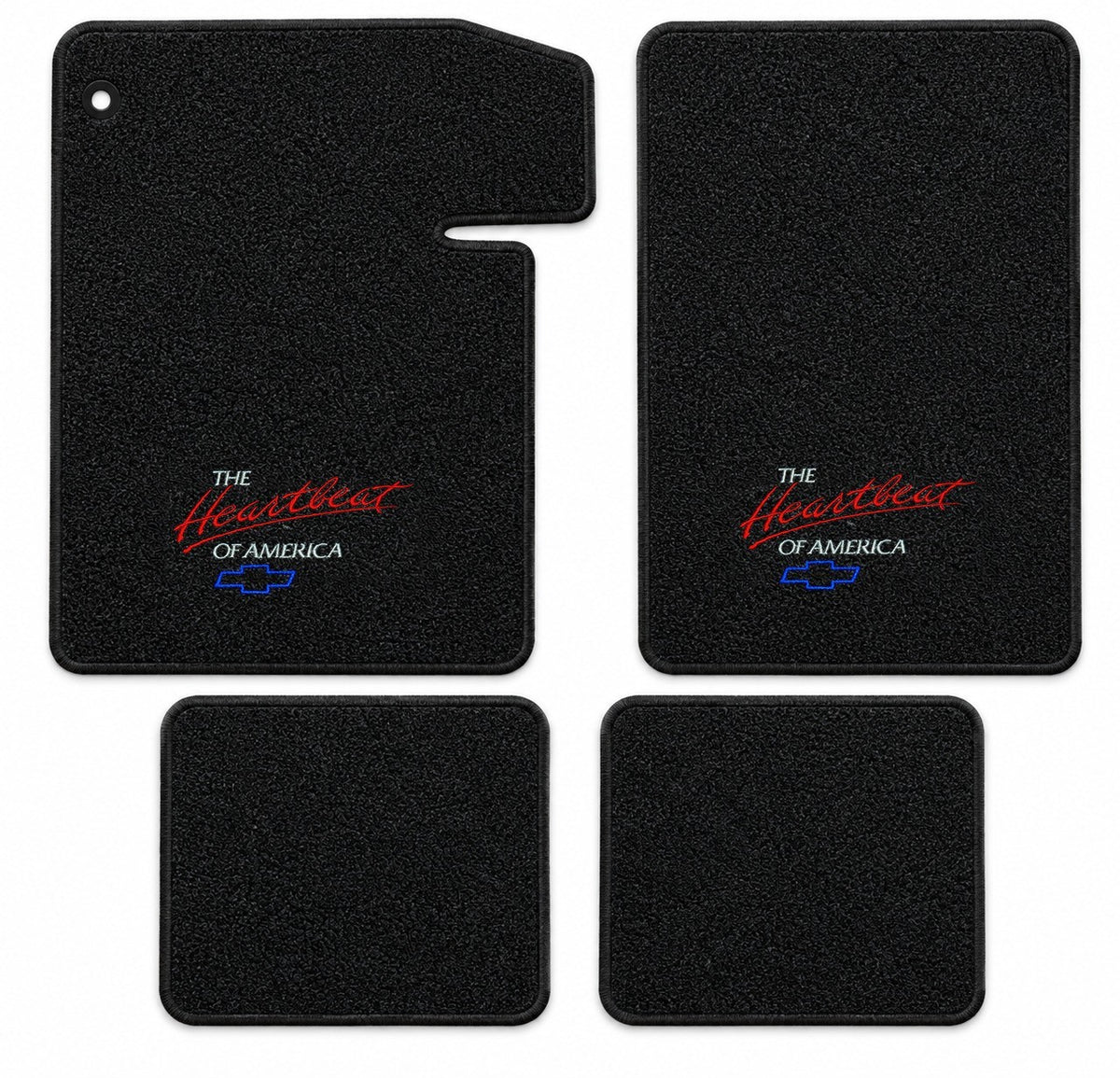 1964-1967 Chevy Chevelle Loop Floor Mats with Embroidered Logo Choices - 4-Piece - product details image 28