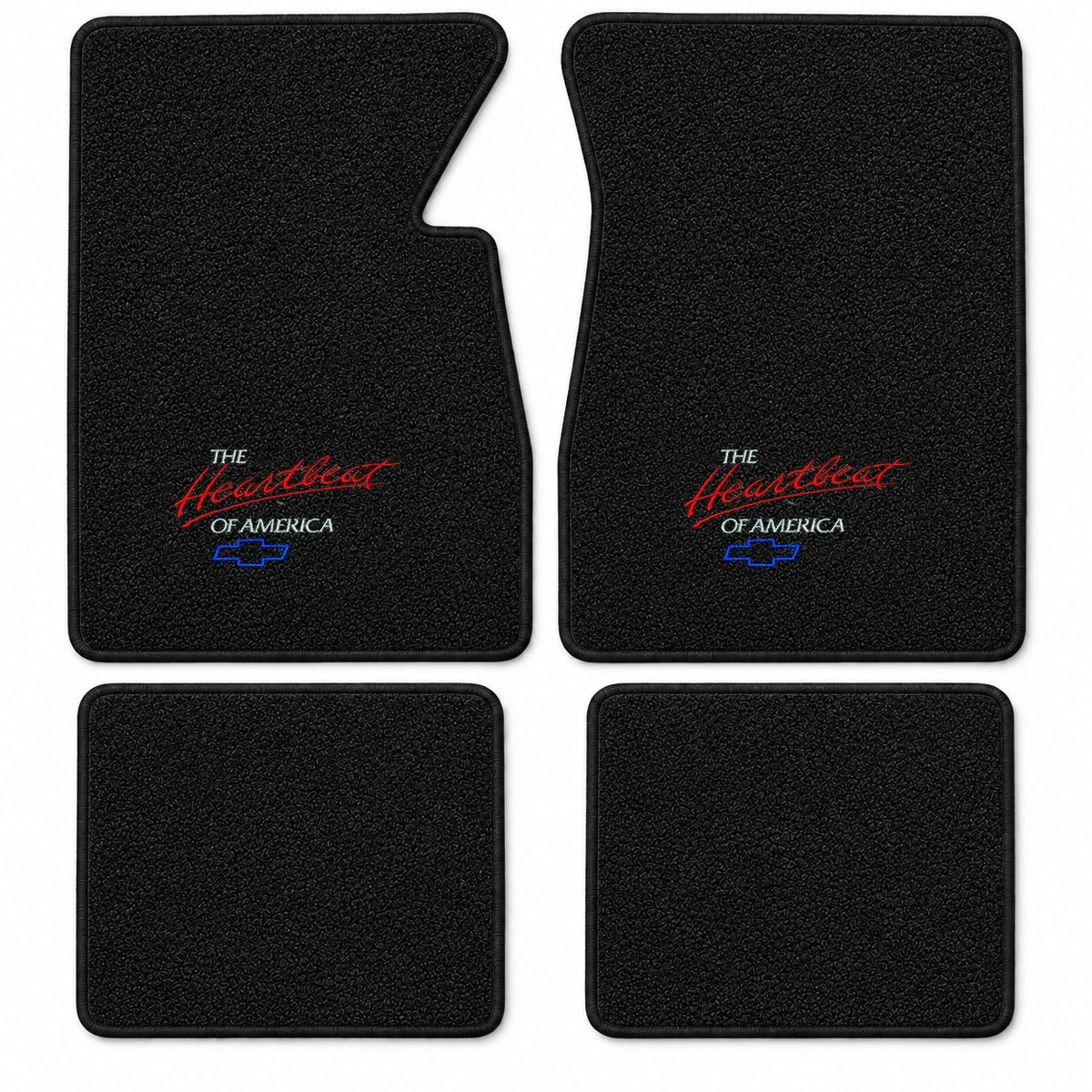 1959-1960 Chevy Impala Loop Floor Mats with Embroidered Logo Choices - 4-Piece - product details image 14