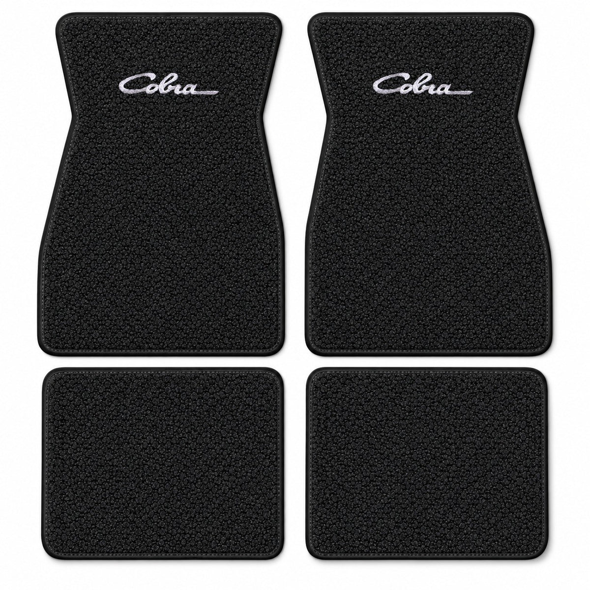 1964-1968 Ford Mustang Loop Floor Mats with Embroidered Logo Choices - 4-Piece - product details image 16