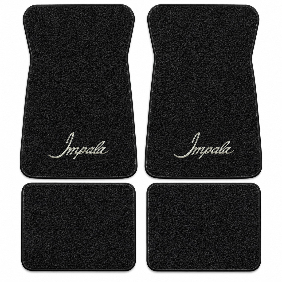 1971-1973 Chevy Impala Loop Floor Mats with Embroidered Logo Choices - 4-Piece - product details image 18
