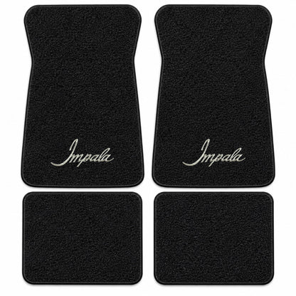 1971-1973 Chevy Impala Loop Floor Mats with Embroidered Logo Choices - 4-Piece - product details image 18