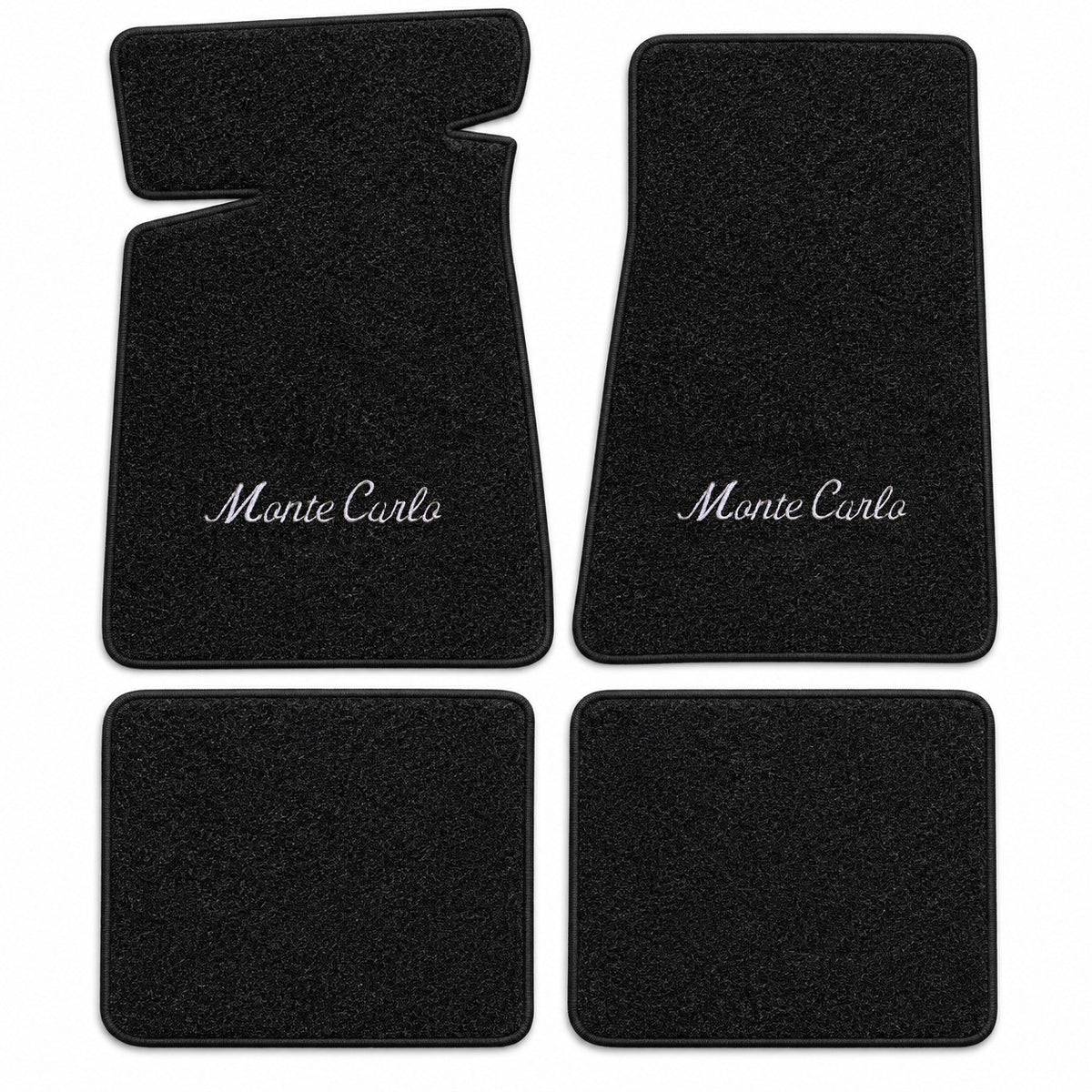 1982-1988 Chevy Monte Carlo Cutpile Floor Mats with Embroidered Logo Choices - 4-Piece - product details image 15