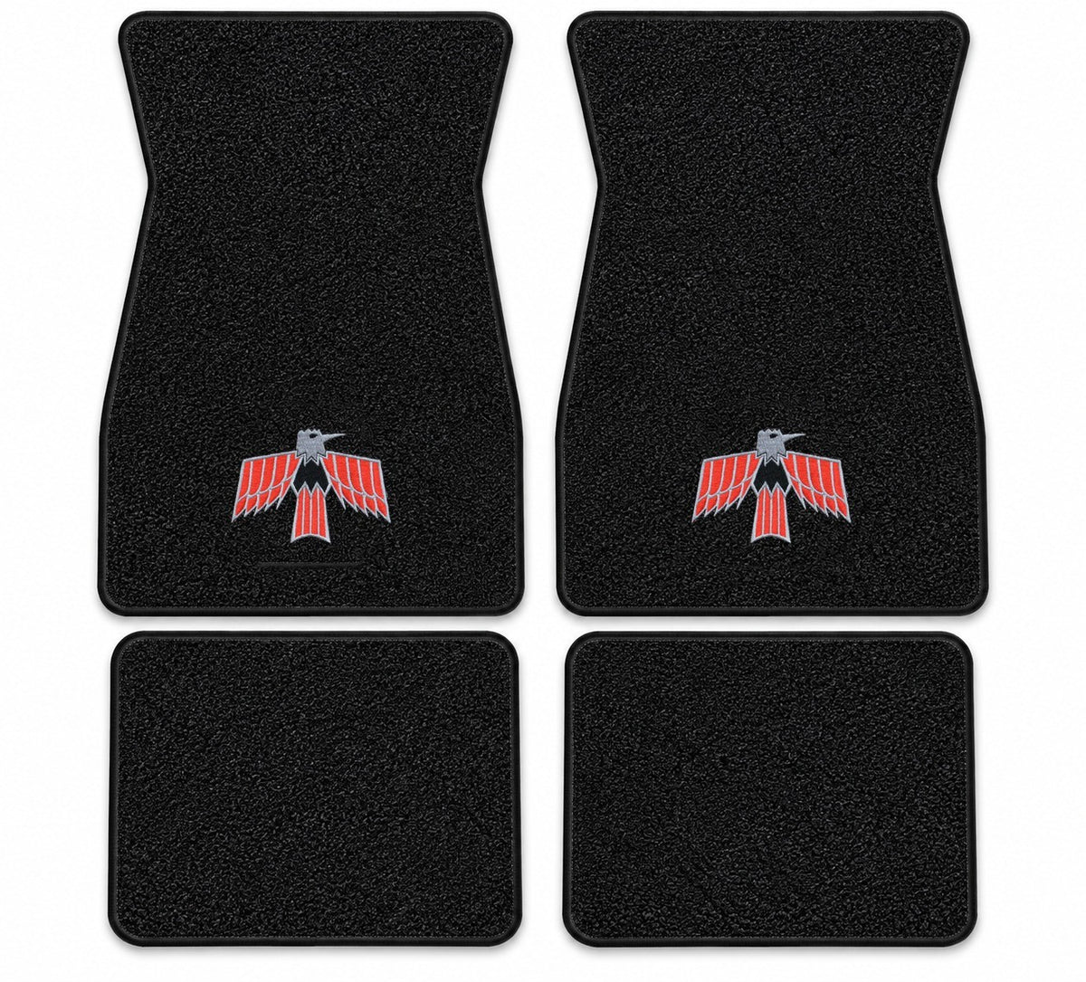 1967-1973 Pontiac Firebird Loop Floor Mats with Embroidered Logo Choices - 4-Piece - product details image 16