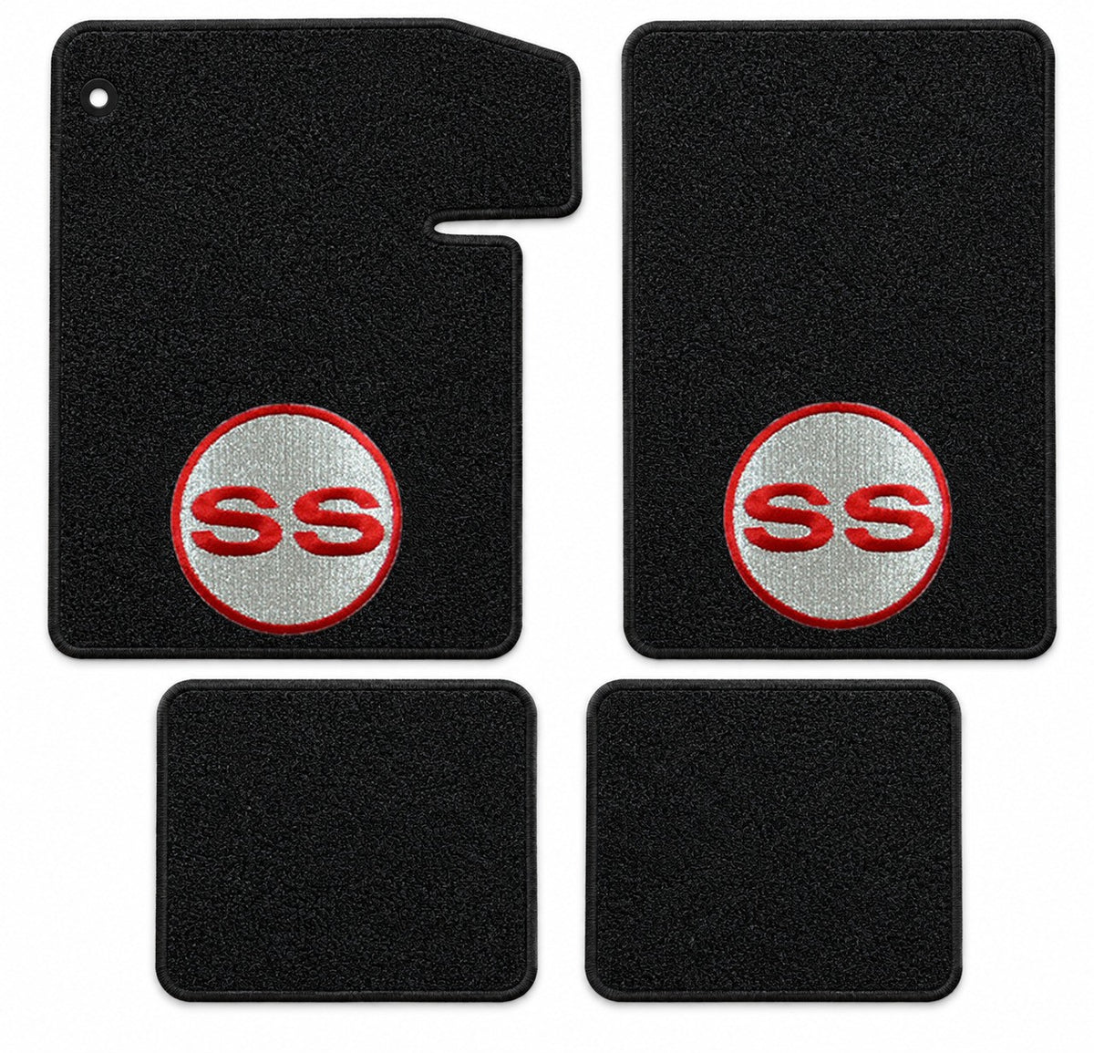 1964-1967 Chevy Chevelle Loop Floor Mats with Embroidered Logo Choices - 4-Piece - product details image 29