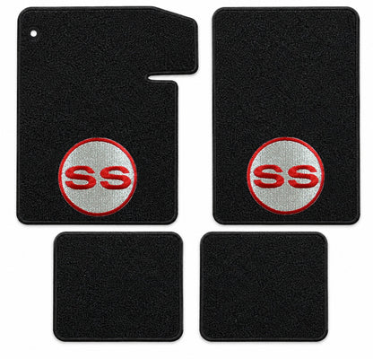 1964-1967 Chevy Chevelle Loop Floor Mats with Embroidered Logo Choices - 4-Piece - product details image 29