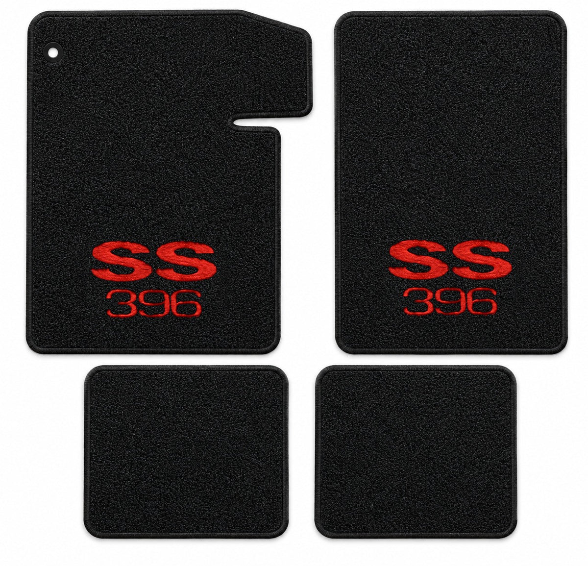 1964-1967 Chevy Chevelle Loop Floor Mats with Embroidered Logo Choices - 4-Piece - product details image 26