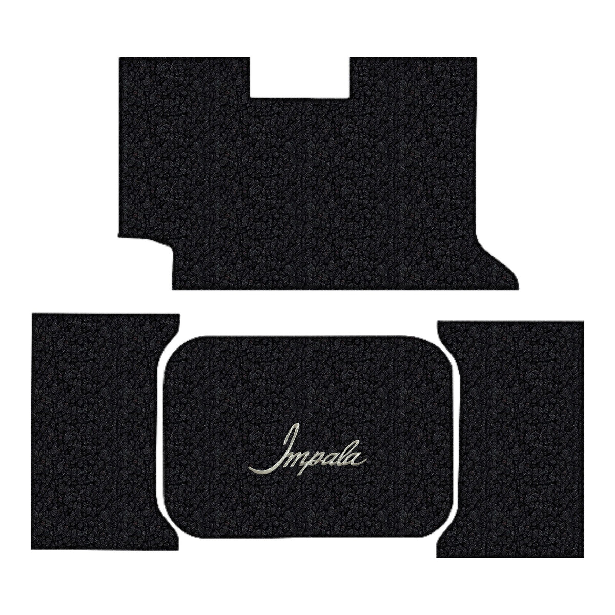 1961 Chevy Impala Loop Replacement Trunk Mat 2DR Convertible in Carpet with Pad - 4-Piece - product details image 12