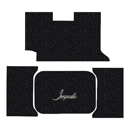 1961 Chevy Impala Loop Replacement Trunk Mat 2DR Convertible in Carpet with Pad - 4-Piece - product details image 12