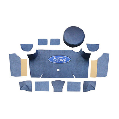 1967-1968 Ford Mustang Fastback Nylon Trunk Kit with Boards - 13-Piece - product details image 13