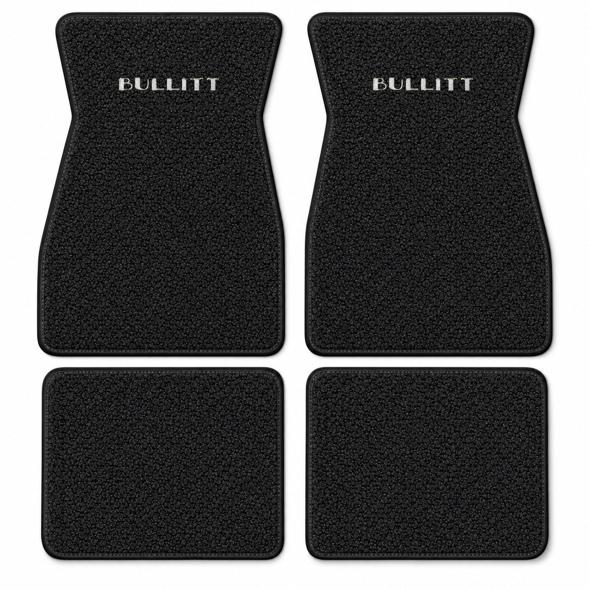 1964-1968 Ford Mustang Loop Floor Mats with Embroidered Logo Choices - 4-Piece - product details image 17