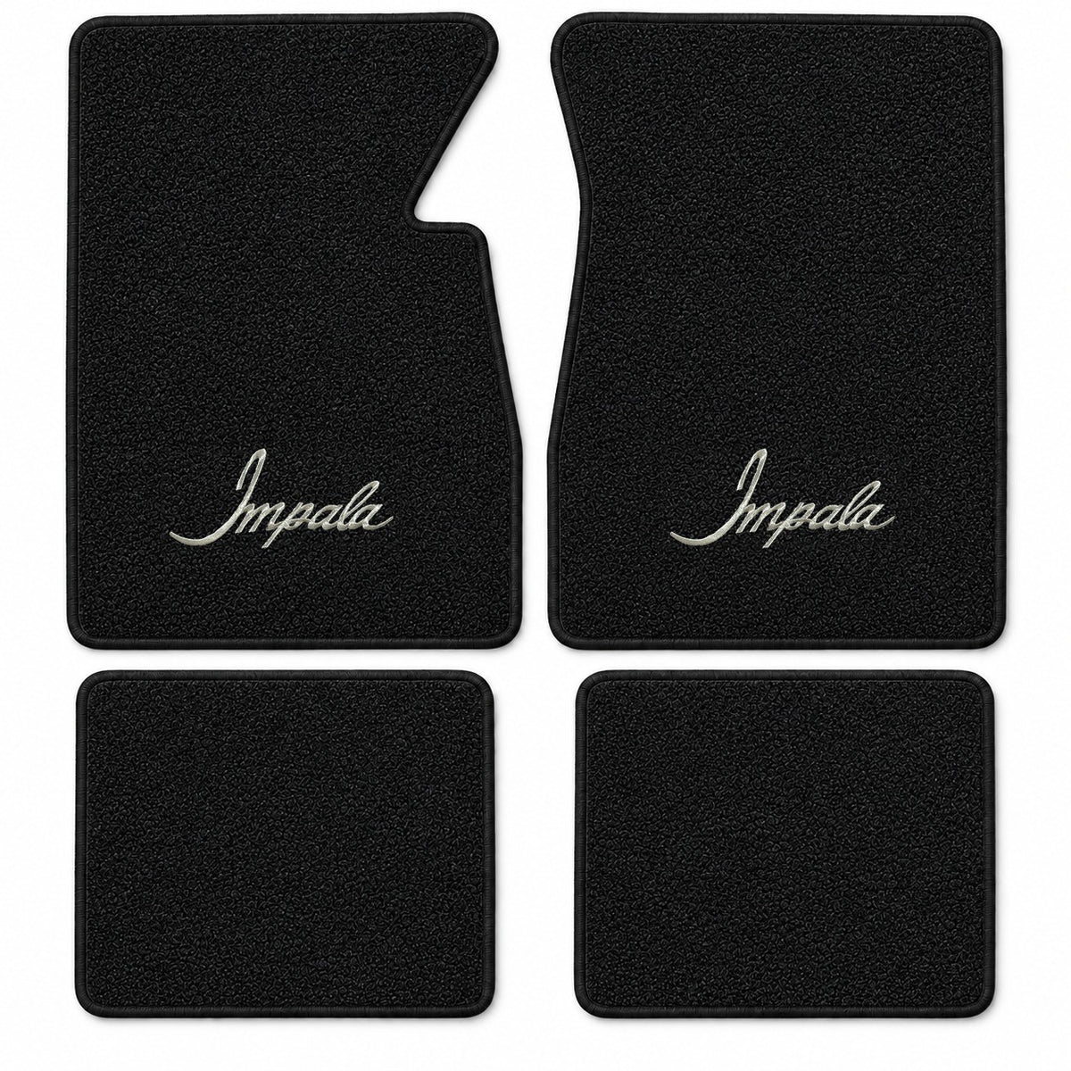 1958 Chevy Impala Loop Floor Mats with Embroidered Logo Choices - 4-Piece - product details image 15