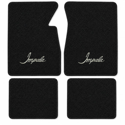 1959-1960 Chevy Impala Loop Floor Mats with Embroidered Logo Choices - 4-Piece - product details image 15