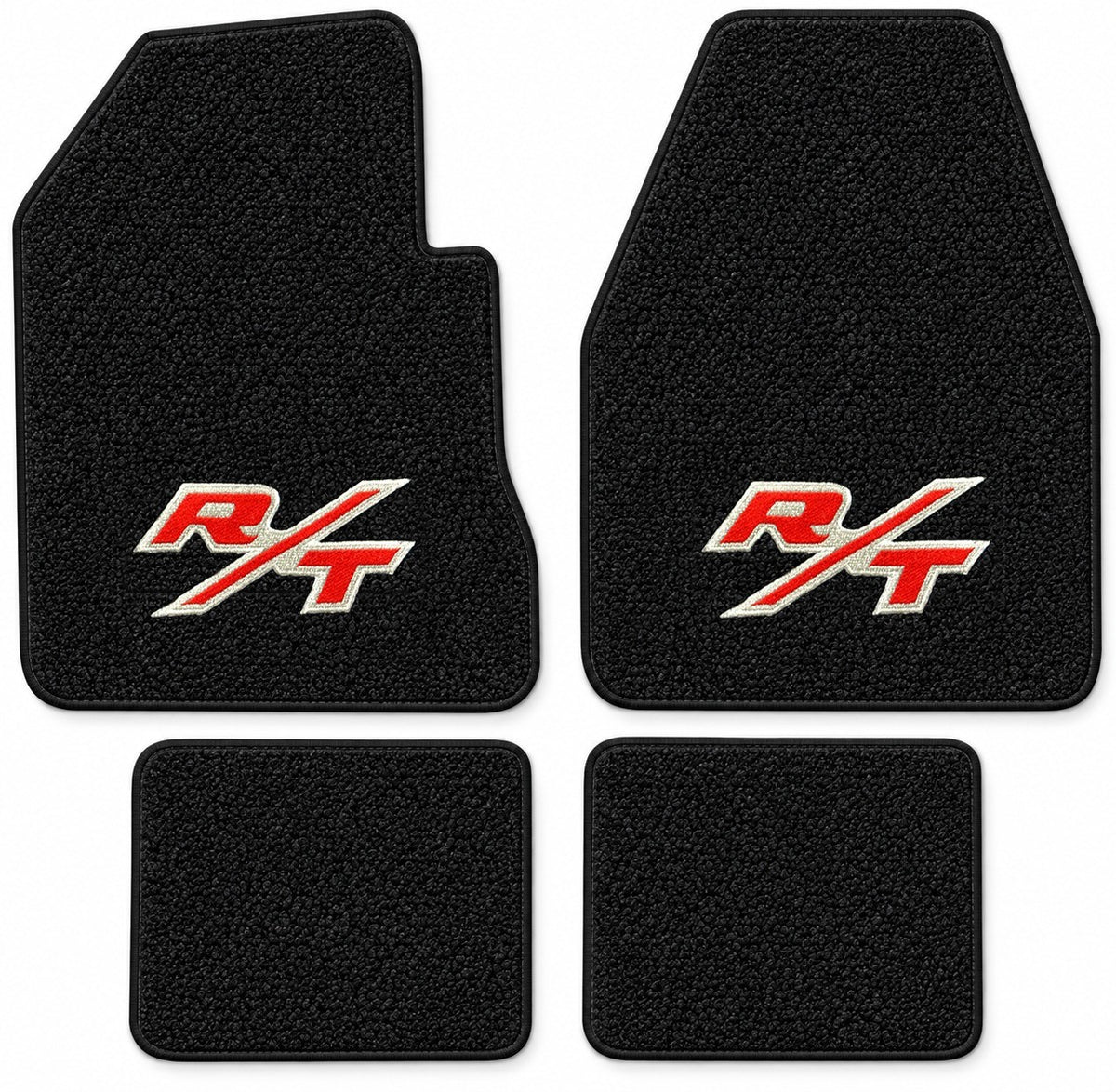 1971-1973 Dodge Charger 4spd Loop Floor Mats with Embroidered Logo Choices - 4-Piece - product details image 14