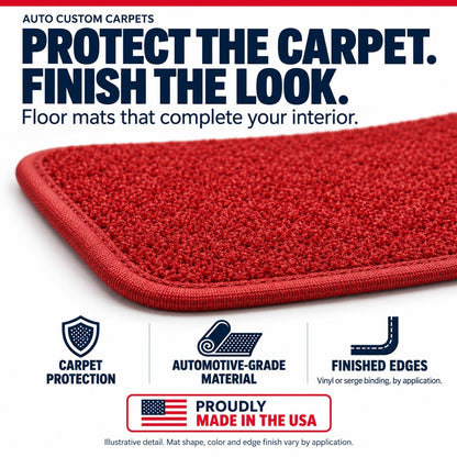1993-2002 Pontiac Firebird Molded Cutpile Floor Mats with Embroidered Logo Choices - 4-Piece - product details image 13