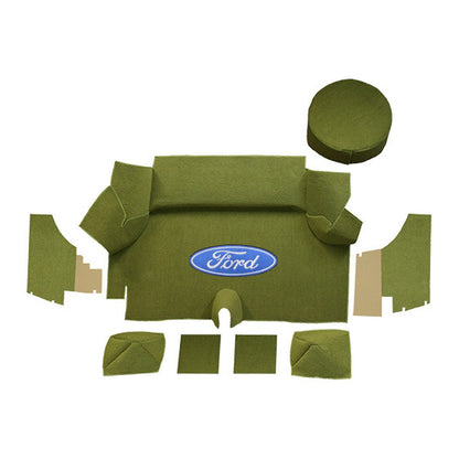 1969-1970 Ford Mustang Fastback Nylon Trunk Kit with Boards - 8-Piece - product details image 13