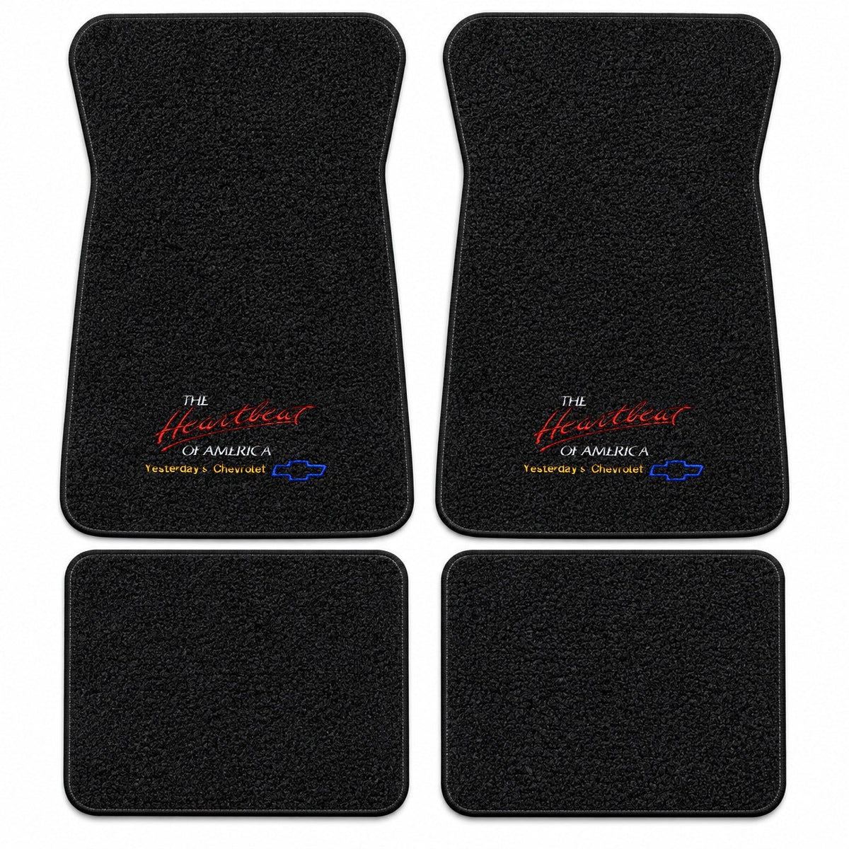 1971-1973 Chevy Impala Loop Floor Mats with Embroidered Logo Choices - 4-Piece - product details image 19