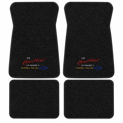 1971-1973 Chevy Impala Loop Floor Mats with Embroidered Logo Choices - 4-Piece - product details image 19