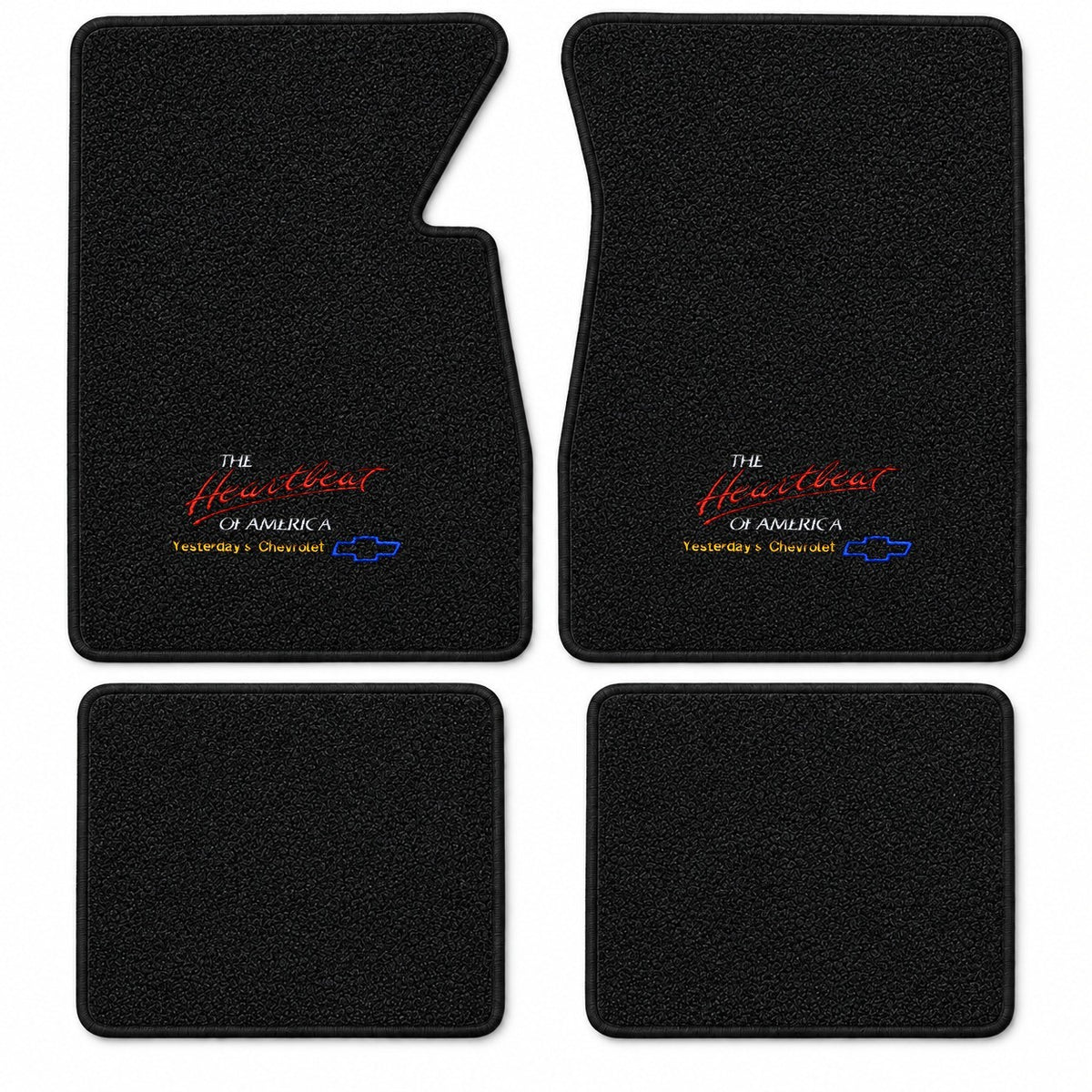 1959-1960 Chevy Impala Loop Floor Mats with Embroidered Logo Choices - 4-Piece - product details image 16