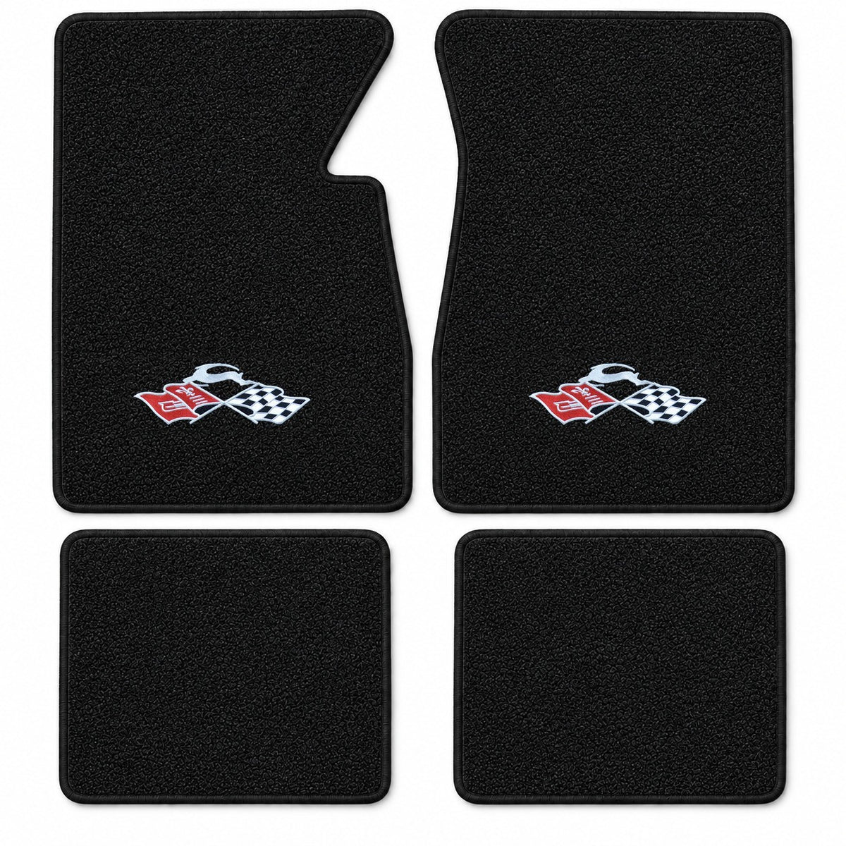 1961-1964 Chevy Impala Loop Floor Mats with Embroidered Logo Choices - 4-Piece - product details image 23