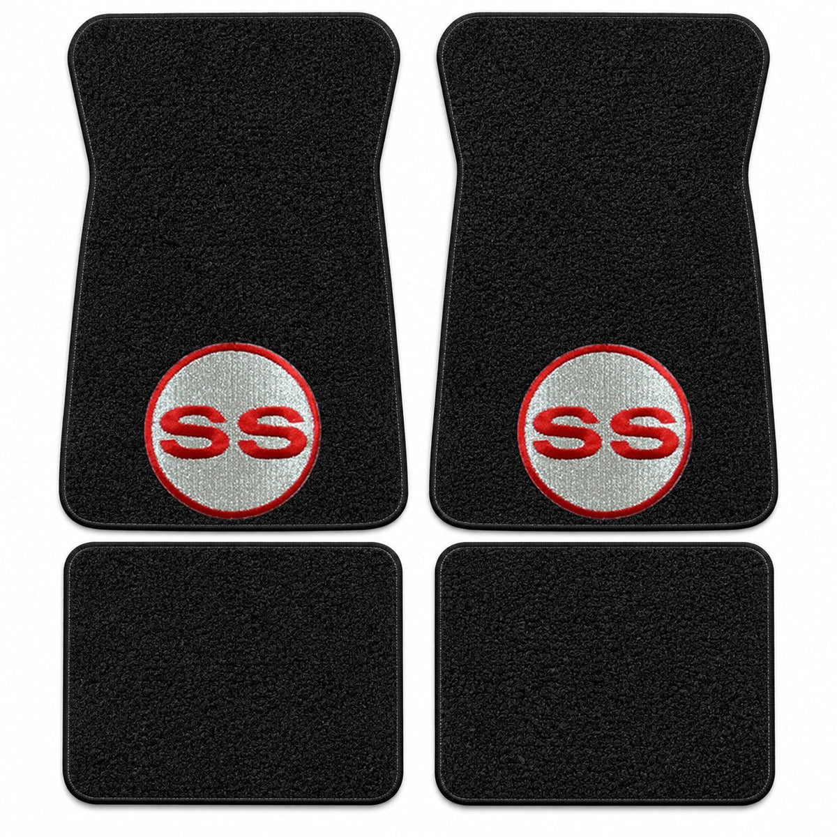 1971-1973 Chevy Impala Loop Floor Mats with Embroidered Logo Choices - 4-Piece - product details image 16