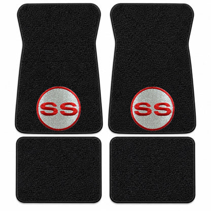 1971-1973 Chevy Impala Loop Floor Mats with Embroidered Logo Choices - 4-Piece - product details image 16