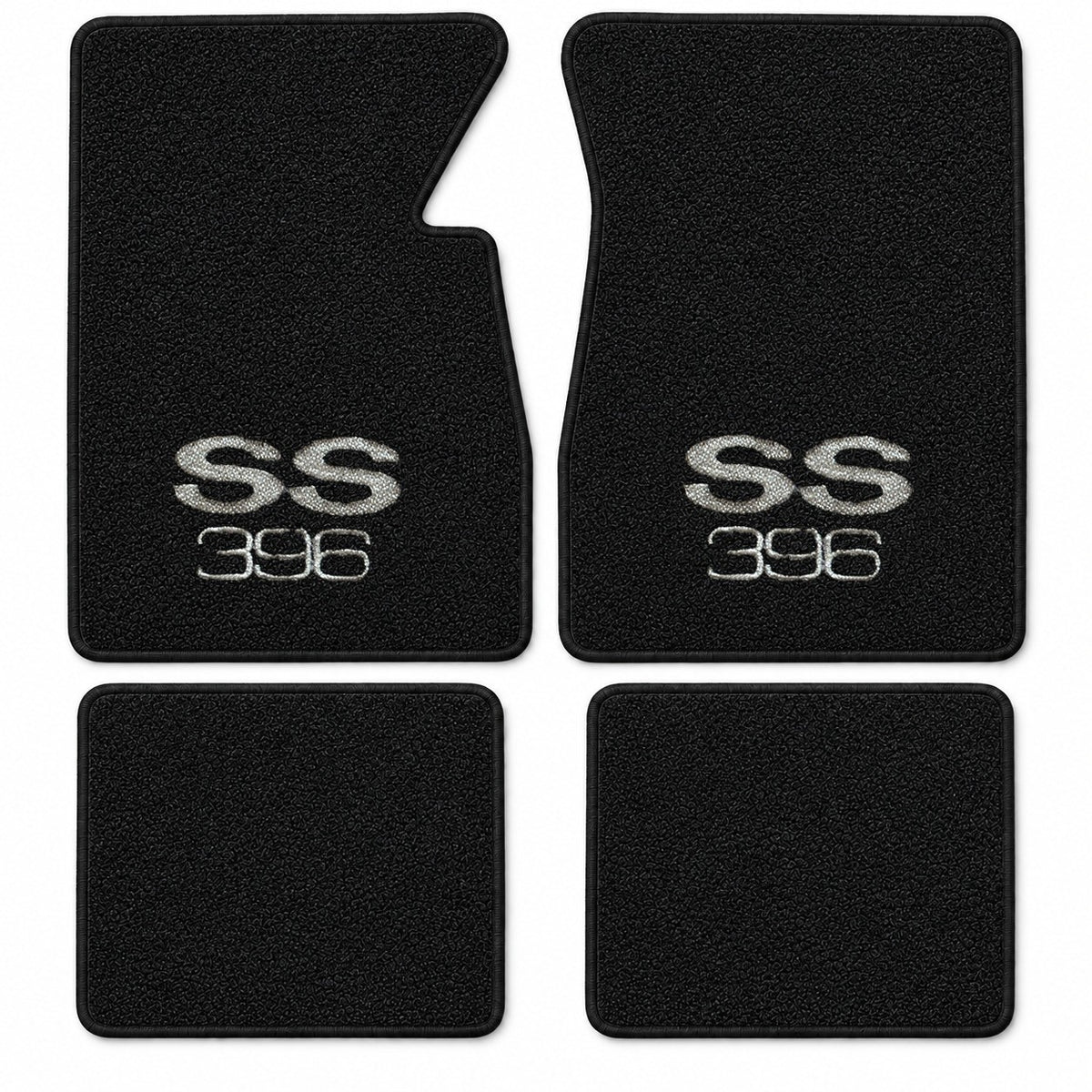 1965-1970 Chevy Impala Loop Floor Mats with Embroidered Logo Choices - 4-Piece - product details image 19