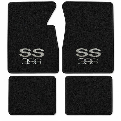 1965-1970 Chevy Impala Loop Floor Mats with Embroidered Logo Choices - 4-Piece - product details image 19