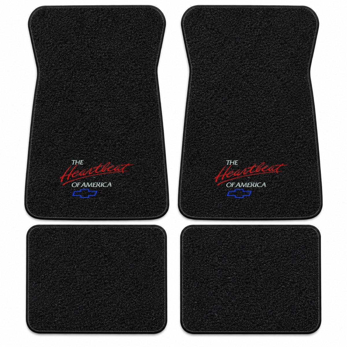 1971-1973 Chevy Impala Loop Floor Mats with Embroidered Logo Choices - 4-Piece - product details image 15