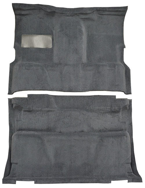 1981-1986 GMC C3500 Crew Cab 2WD 4spd Floor Shift Cutpile Molded Replacement Carpet Kit - 2-Piece - product details image 2