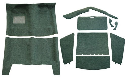 1967-1969 Plymouth Barracuda Fastback Auto Complete Loop Molded Replacement Carpet Kit - 10-Piece - product details image 2