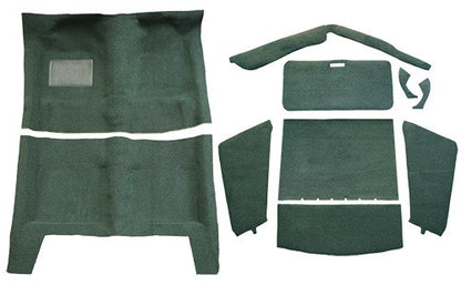 1967-1969 Plymouth Barracuda Fastback Auto Complete Loop Molded Replacement Carpet Kit - 10-Piece - product details image 2