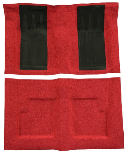1969-1971 Ford Torino GT 2DR Conv Auto w/ 2 Black Inserts Loop Molded Replacement Carpet Kit - 2-Piece - product details imag