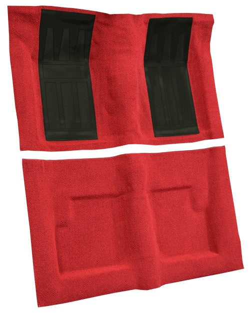 1969-1971 Ford Torino GT 2DR Conv Auto w/ 2 Black Inserts Loop Molded Replacement Carpet Kit - 2-Piece - product details imag