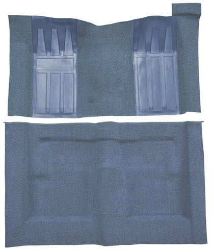 1969-1971 Ford Torino GT 2DR HT/FB Auto w/ 2 Med Blue Ins Loop Molded Replacement Carpet Kit - 2-Piece - product details imag